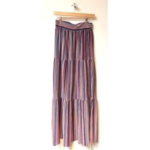 Allison Joy Multicolor Maxi Skirt Resort Vacation Women's Sz S (fits like M)